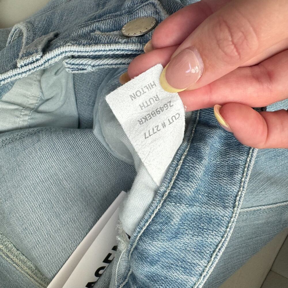 L'Agence‎ Ruth High Rise Straight Raw Hem Jeans - Picture 9 of 11